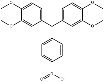 1,2-dimethoxy-4-((3,4-dimethoxyphenyl)(4-nitrophenyl)methyl)benzene 结构式