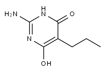 4(3H)-Pyrimidinone, 2-amino-6-hydroxy-5-propyl- Structure