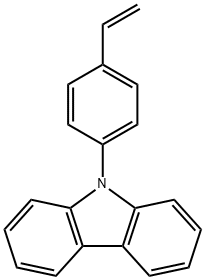 9H-Carbazole, 9-(4-ethenylphenyl)- Structure
