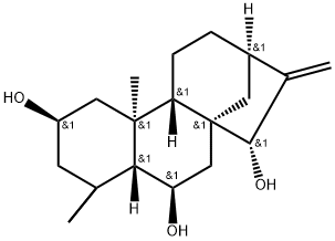 16-贝壳杉烯-2,6,15-三醇 结构式