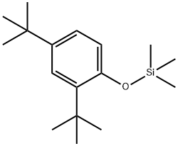 Benzene, 2,4-bis(1,1-dimethylethyl)-1-[(trimethylsilyl)oxy]- Struktur