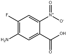 5-氨基-4-氟-2-硝基苯甲酸 结构式