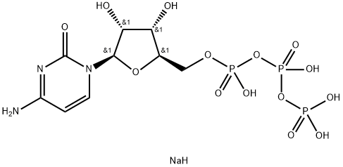 Cytidine 5'-(tetrahydrogen triphosphate), sodium salt (1:3) Structure