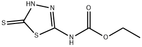 ethyl N-(5-sulfanyl-1,3,4-thiadiazol-2-yl)carbamate Struktur
