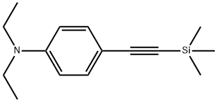 N,N-二乙基-4-((三甲基硅烷基)乙炔基)苯胺 结构式