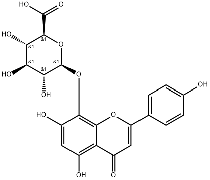 Isoscutellarein 8-O-glucuronide Structure