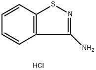 3-氨基-1,2-苯并异噻唑盐酸盐 结构式