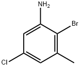 2-溴-5-氯-3-甲基苯胺 结构式