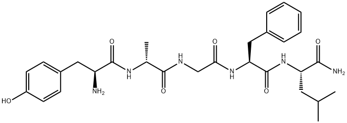 enkephalinamide-Leu, Ala(2)- 结构式