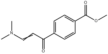 Benzoic acid, 4-[3-(dimethylamino)-1-oxo-2-propen-1-yl]-, methyl ester Struktur