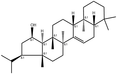 19alpha-Hydroxyfern-7-ene, 70588-12-4, 结构式