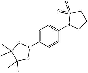 4-(1,1-二氧化-2-异噻唑烷基)苯硼酸频哪醇酯, 756520-72-6, 结构式