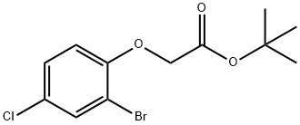 Acetic acid, 2-(2-bromo-4-chlorophenoxy)-, 1,1-dimethylethyl ester Struktur