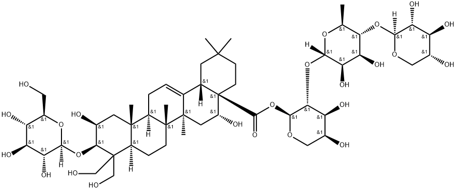 Deapio-platycodin-D,Deapi-platycodin D,Deapioplatycodin D,Desapioplatycodin D Structure