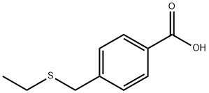 Benzoic acid, 4-[(ethylthio)methyl]- Struktur