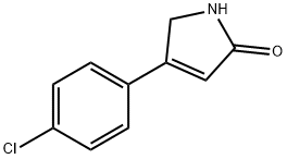 4-(4-氯苯基)-1,5-二氢-2H-吡咯-2-酮 结构式