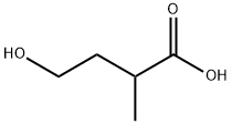 Butanoic acid, 4-hydroxy-2-methyl- Structure