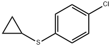 Benzene, 1-chloro-4-(cyclopropylthio)- Structure