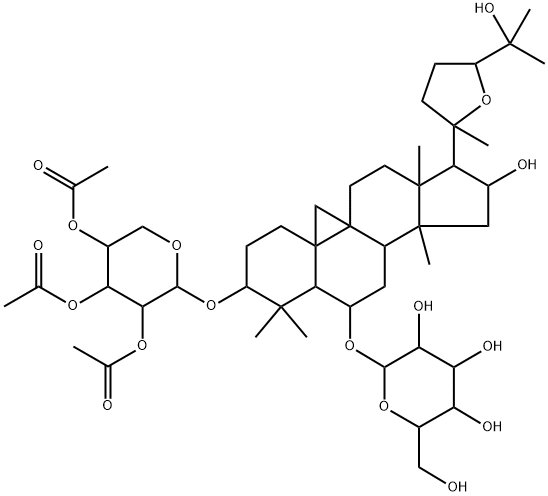 アセチルアストラガロシド 化学構造式