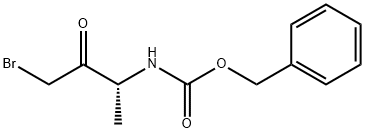 Carbamic acid, N-[(1R)-3-bromo-1-methyl-2-oxopropyl]-, phenylmethyl ester Structure