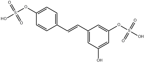 Resveratrol-3-4'-Disulfate Structure