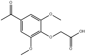Acetic acid, 2-(4-acetyl-2,6-dimethoxyphenoxy)- Structure