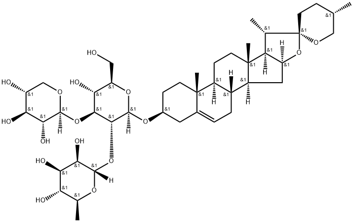 山奈酚-7-O-葡萄糖苷, 87480-46-4, 结构式