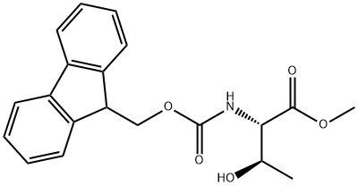 methyl (2S,3R)-2-({[(9H-fluoren-9-yl)methoxy]carbonyl}amino)-3-hydroxybutanoate Struktur