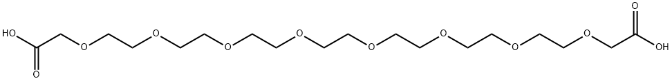 HOOCCH2O-PEG7-CH2COOH 结构式