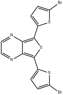 Thieno[3,4-b]pyrazine, 5,7-bis(5-bromo-2-thienyl)-, 916901-48-9, 结构式