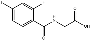 Glycine, N-(2,4-difluorobenzoyl)- Structure