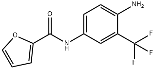 2-Furancarboxamide, N-[4-amino-3-(trifluoromethyl)phenyl]- Structure
