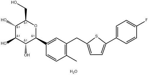 Canagliflozin heMihydrate Struktur