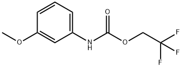 Carbamic acid, N-(3-methoxyphenyl)-, 2,2,2-trifluoroethyl ester Structure