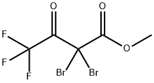 Butanoic acid, 2,2-dibromo-4,4,4-trifluoro-3-oxo-, methyl ester Structure