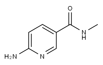 3-Pyridinecarboxamide,6-amino-N-methyl-(9CI) Struktur