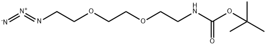 t-Boc-N-Amido-PEG2-Azide Structure