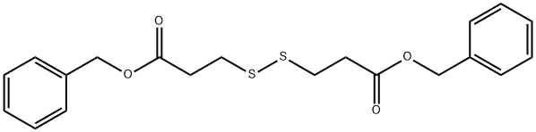 3-(2-benzyloxycarbonyl-ethyldisulfanyl)-propionic acid benzyl ester Structure