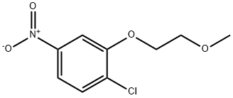 Benzene, 1-chloro-2-(2-methoxyethoxy)-4-nitro- Struktur
