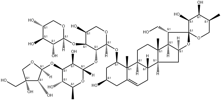 Trikamsteroside E, 952579-37-2, 结构式