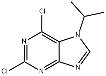 7H-Purine, 2,6-dichloro-7-(1-methylethyl)- 结构式