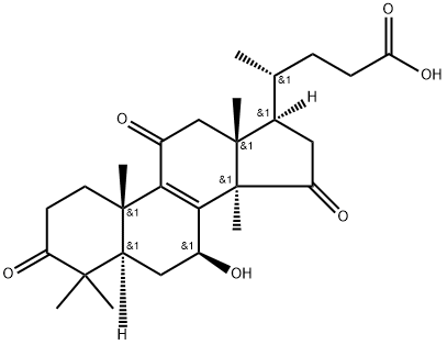 赤芝酸A, 95311-94-7, 结构式