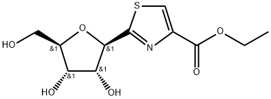 2-β-D-Ribofuranosyl-4-thiazolecarboxylic Acid Ethyl Ester 结构式