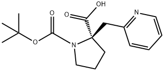 (Tert-Butoxy)Carbonyl (R)-Alpha-(2-Pyridinylmethyl)-Pro 结构式
