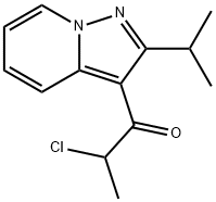 2-Chloro-1-[2-(1-methylethyl)pyrazolo[1,5-a]pyridin-3-yl]-1-propanone 结构式