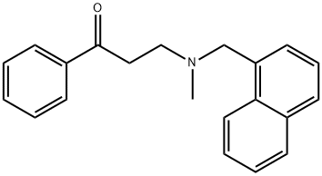 3-[Methyl(1-naphthalenylmethyl)amino]-1-phenyl-1-Propanone Struktur