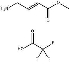 (E)-4-氨基-2-丁烯酸甲酯三氟乙酸盐 结构式
