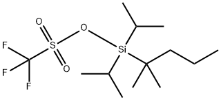 (1,1-二甲基丁基)双(异丙基)硅烷基 三氟甲磺酸盐, 1026271-34-0, 结构式