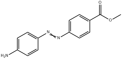 4-[(4-氨基苯基)二氮烯基]苯甲酸甲酯 结构式