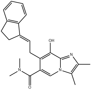 Imidazo[1,2-a]pyridine-6-carboxamide, 7-[(2E)-2-(2,3-dihydro-1H-inden-1-ylidene)ethyl]-8-hydroxy-N,N,2,3-tetramethyl-